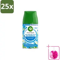 Air Wick 25 x – Navulling – Freshmatic Pure Lentedauw – 250 ml - Bulkverpakking - Lentedauw - Douchemop - Geur