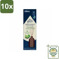 Glade 10 x - Geurstokjes Calm Mind - Aromatherapie Geurverspreiding - 80 ml - Wasstrips - Geurstokjes - Aromatherapie - Ontspanning - Geurverspreiding - Rust