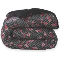 Beau Maison Dekbed Zonder Overtrek Japon Black | Easy Dekbed Uni | 140x200/220cm + 1 Kussensloop 60x70cm