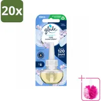 Glade 20 x - Navulling Elektrische Olie - Pure Clean Linen - Zonder Houder - Bulkverpakking - Geur - Douchemop - Linen