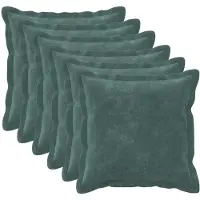 vidaXL Kussensloop 6 st HOUTEN Zee blauw 50 x 50 cm Microfiber Fleece