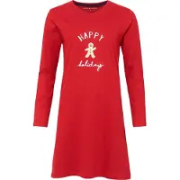 Happy Shorts Dames Nachthemd Kerst Rood - Maat L