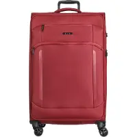 D & n lederwaren d&n Travel Line 9804 4 wielen Trolley L 78 cm met uitbreidingsplooi rood