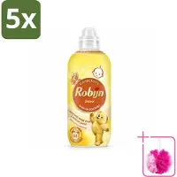 Robijn 5 x – Wasverzachter – Zwitsalgeur – 765 ml - Bulkverpakking - Wasverzachter - Douchemop - Babygeur