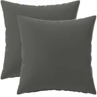 vidaXL Kussen met kussen HEERLEN 2 st Antraciet Polyester