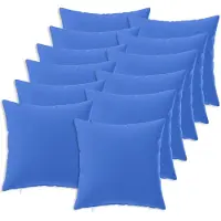 vidaXL Kussen met kussen HEERLEN 12 st Koninklijk Blauw Polyester