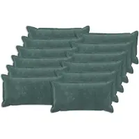 vidaXL Kussen met kussen HOUTEN 12 st Zee blauw Microfiber Fleece