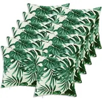 vidaXL Kussen met kussen HEERLEN 12 st Bladpatroon Polyester