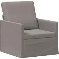 vidaXL - Fauteuil - Taupe - 70 - x - 81 - x - 82 - cm - Stof