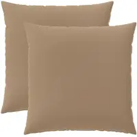 vidaXL Kussen met kussen HEERLEN 2 st Taupe Polyester