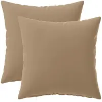 vidaXL Kussen met kussen HEERLEN 2 st Taupe Polyester