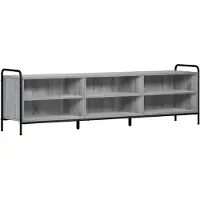 vidaXL Tv-meubel 140 x 39,5 x 50 cm Grijs Sonoma Bewerkt hout
