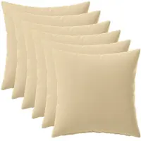 vidaXL Kussen met kussen HEERLEN 6 st Beige Polyester