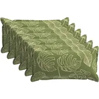 vidaXL Kussen Blad met kussen HOUTEN 6 st Blad Design Polyester