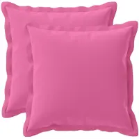 vidaXL Kussen met kussen HOUTEN 2 st Roze Polyester