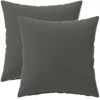 vidaXL Kussen met kussen HEERLEN 2 st Antraciet Polyester