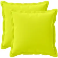 vidaXL Kussen met kussen HOUTEN 2 st Heldere Groen. Polyester