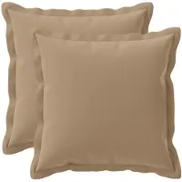 vidaXL Kussen met kussen HOUTEN 2 st Taupe Polyester