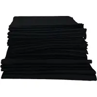 Brand Wegwerphanddoeken Organische Handdoek - 80x40 cm - Zwart - Hypoallergeen - Hoge Absorptie - 100% Organische Plantenvezels