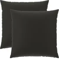 vidaXL Kussen met kussen HEERLEN 2 st Zwart Polyester