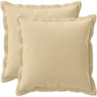 vidaXL Kussen met kussen HOUTEN 2 st Beige Polyester