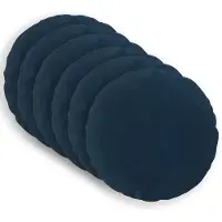 vidaXL Kussen met kussen HEERLEN 6 st Blauw Microfiber Fleece