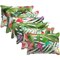 vidaXL Kussen met kussen HOUTEN 6 st Meerkleurig Polyester