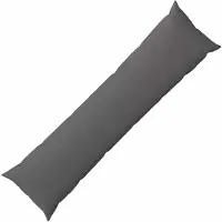 vidaXL Kussen met kussen HEERLEN Lichtgrijs 40 x 145 cm Stof