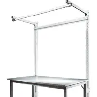 Manuflex ZB3863.7035 Opbouwdeel met arm voor universele + PROFI speciale reden tafels, gebruiksh 1500 mm