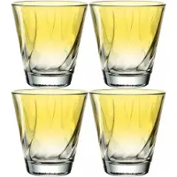Leonardo Tumbler Twist Yellow 215 ml (Set van 4)