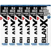 Blanx Black Dolomite Tandpasta - 6 x 75 ml - Whitening met Dolomiet & Actieve Houtskool