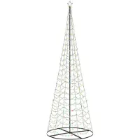 vidaXL Led-kerstboom spiraal met voet EKENAS 400 cm 588 LED's