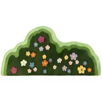 Snq Mosgroene Badkamermat met 3D Bladmotief - Antislip - 60x120 cm - Zacht en Absorberend - Voor Badkamer, Slaapkamer en Woonkamer