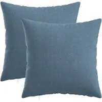 vidaXL Kussen met kussen HEERLEN 2 st Jeans Blauw Stof