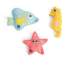 BS Toys Opduikdieren Zwembad - Opduik Speelgoed vanaf 5 Jaar - Water Spel - Bad Speelgoed - Neopreen Diertjes - 3 Stuks
