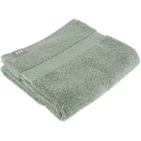 Tendance Serviette de toilette 50 x 90 cm 100 % coton vert eucalyptus