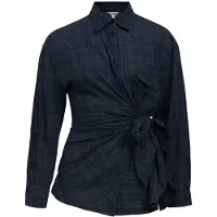Object Blouse 'OBJMALUA' navy / zwart