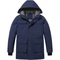 Local Fanatic Lange jas Heren - Heren Winterjassen - Gewatteerde Jassen - GS17169 - Blauw