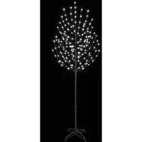 vidaXL - LED - kerstboom - Zwart - 47 - x - 240 cm - Staal - 220 - LED's