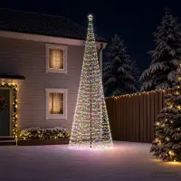 vidaXL - Spiraalvormige - led-kerstboom - met - grondpen - EKENAS - 400 - cm