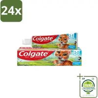 Colgate - Bubble Fruit - Kindertandpasta - Voor 2 tot 5 jaar oud - 50ml - Voordeelverpakking - 24 stuks - Kindertandpasta - Gaatjes bestrijden