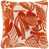 Unique living - Sierkussen Indy - orange flame - 45x45cm
