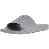 GUESS Heren Logo Foam Brede Band Sliders (Grijs)