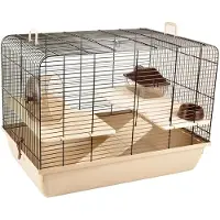Flamingo Hamsterkooi Milo - Beige - 58 x 38 x 42.5 cm