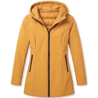 Gentile Bellini Jas Dames - Dames Winterjas Parka - Winterjas Dames Volwassen - Dames Dubbelzijdig Slim Fit (Getailleerde) Jas -GS1639B- Gele Jas