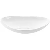 Florina Prometeus Ovale Diepe Soepkom 23x20cm Wit Glas Vaatwasserbestendig