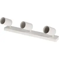 Vito Lugo-3 - Opbouwspot Plafond - 3x GU10 Fitting met verstelbare lichtbundel - 70x450mm - 55x82mm - Wit
