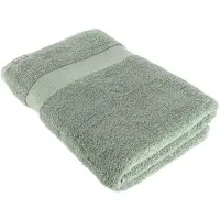 Tendance Serviette de bain 70 x 130 cm 100 % coton vert eucalyptus