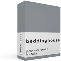Beddinghouse katoen - Hoeslaken - 180 x 200/220 cm Pocket depth: 40 cm - Blauwgrijs