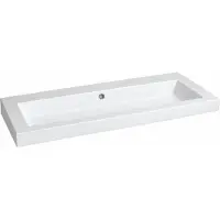 Lambini Designs Varese wastafel keramiek 100cm zonder kraangat wit glans